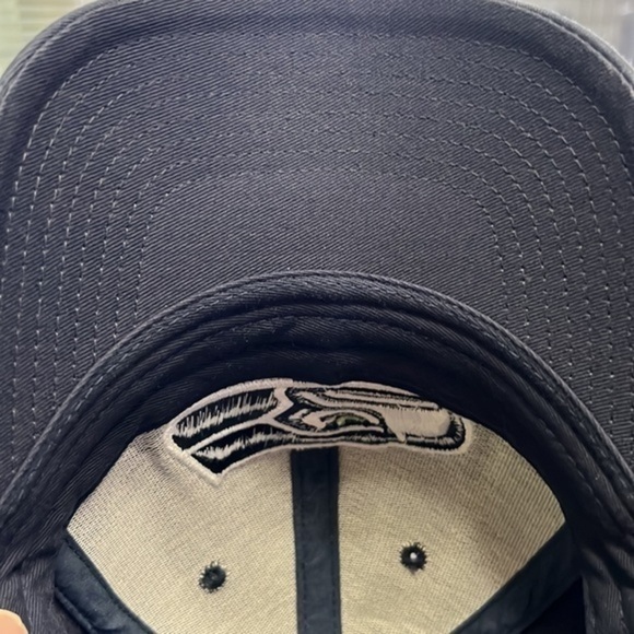 Seattle Seahawks Emblem Ballcap Navy - Picture 6 of 8